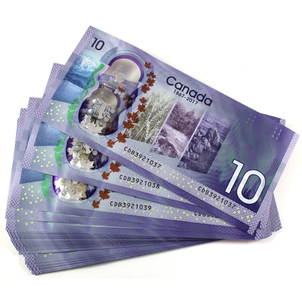 BC-75 2017 $10 Consecutive Wilkins-Poloz SN: CDB3921037-"98. 62pcs.