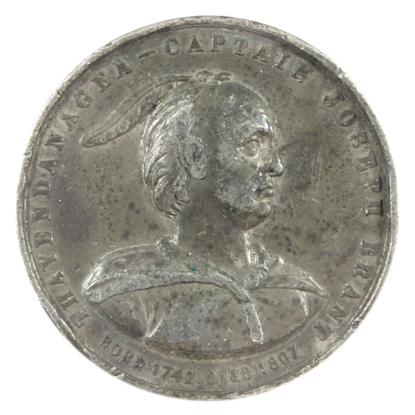 Canada 1886 Brant Memorial Unveiled at Brantford Medal 19g-Pewter, 38mm