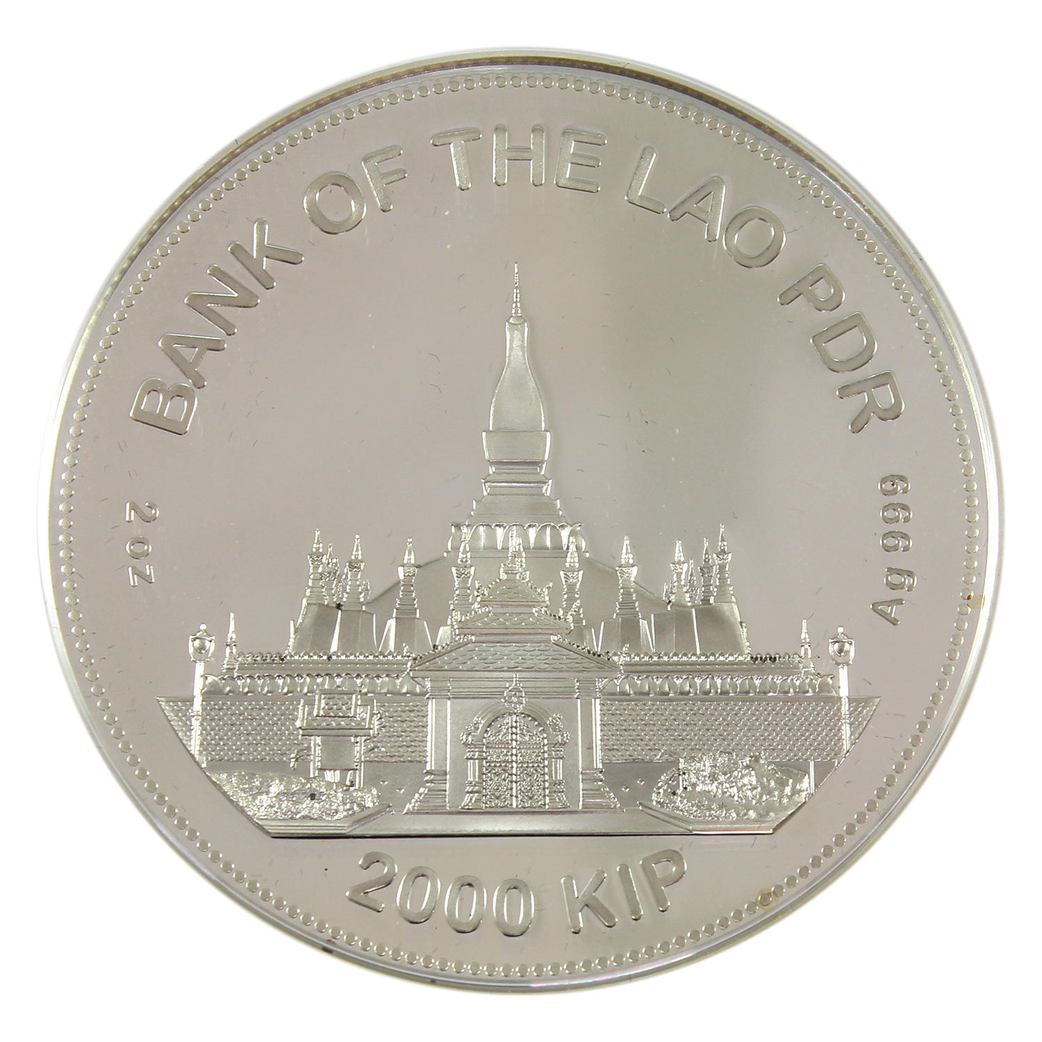 Laos Silver 2022 2000 Kip Lunar Year of the Tiger 2oz .999 Fine Silver ...