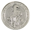 Image 1 : 2oz Great Britain 2020 £5 Queen's Beasts - The White Horse .9999 Fine Silver Coin (Tax Exempt)