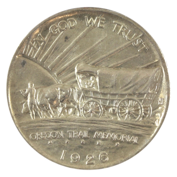 USA Silver 1926S Oregon Trail Half Dollar Uncirculated