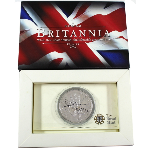 Great Britain Silver The 2011 UK Britannia 2 Pound Silver Bullion Coin