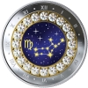 Image 2 : 2019 $5 Zodiac 12-Coin .9999 Fine Silver Set in Decorative Box. (Tax Exempt)