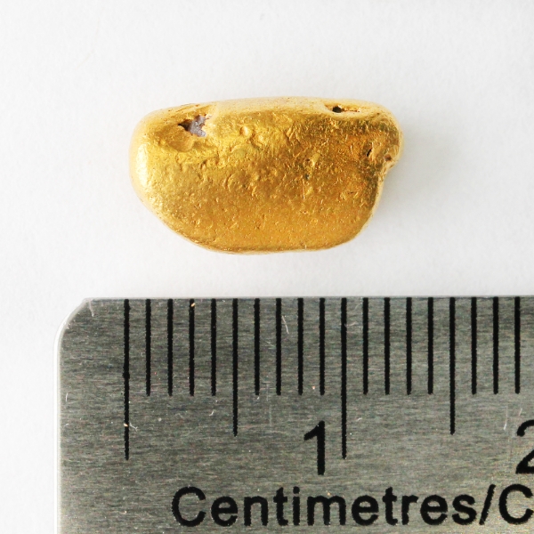 3.895g Natural Gold Nugget, 22 carat (91.1% XRF)