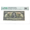 Image 1 : BC-25a 1937 $20 PMG AU50 Osborne-Towers Printer CBNC SN: A/E1544587