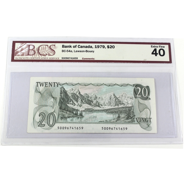 BC-54a 1979 $20 BCS EF40 Lawson-Bouey SN:50096741659