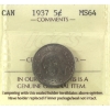Image 1 : 5-cent 1937 ICCS MS64
