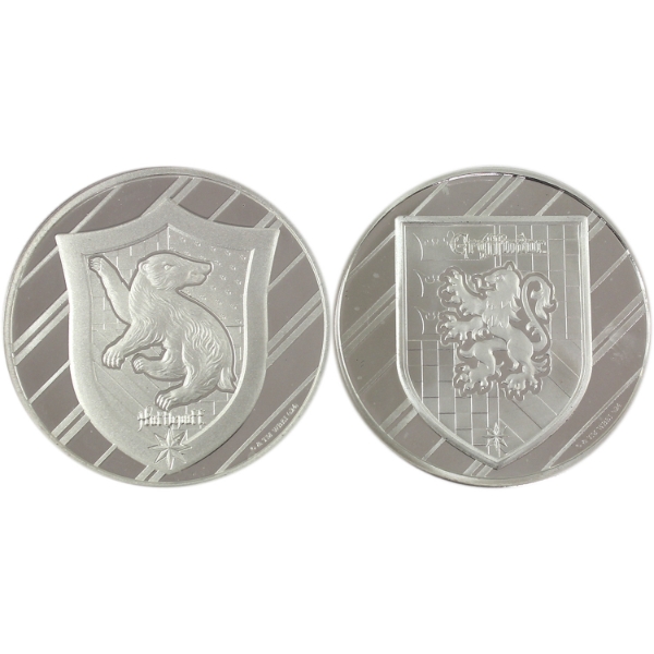 2x 1oz Harry Potter Houses .999 Fine Silver Rounds. 2pcs. (Tax Exempt)