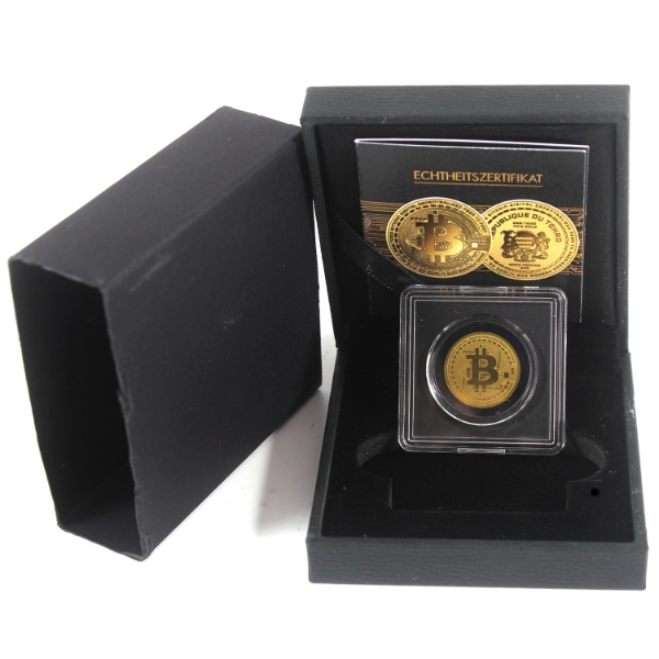 1/1000oz Republic of Chad 2023 3000 Francs CFA Bitcoin .999 Fine Gold Coin (Tax Exempt)