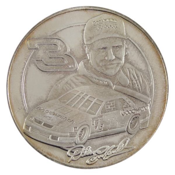 1oz Highland Mint Dale Earnhardt The Intimidator .999 Fine Silver Round (Tax Exempt)