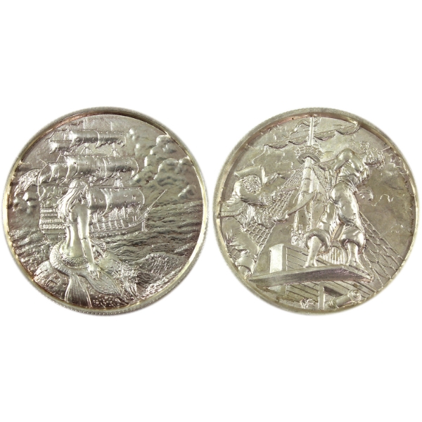 2x 2oz Elemental Mint Privateer Series .999 Fine Silver Rounds. 2pcs. (Tax Exempt)