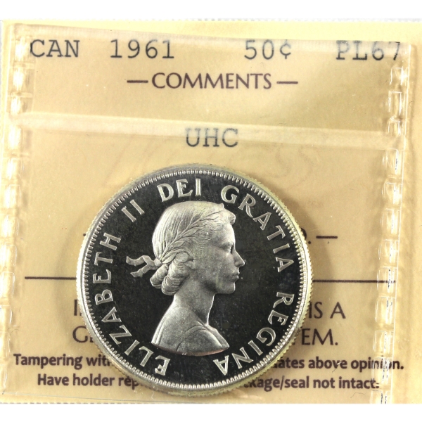 50-cent 1961 ICCS PL67 Ultra Heavy Cameo