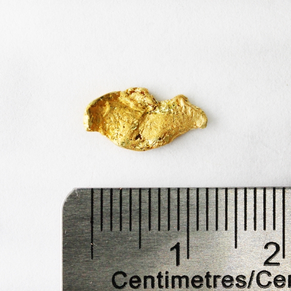 0.867g Natural Gold Nugget, 21 carat (88.8% XRF)