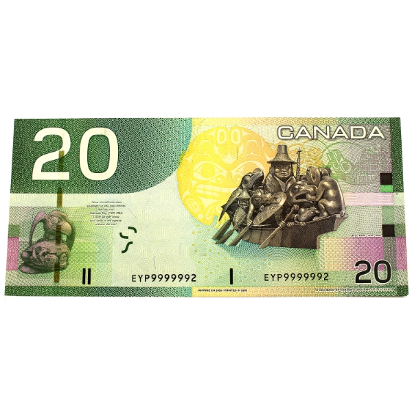 BC-64a-i 2005 $20 EF Jenkins-Dodge Neat Number SN:EYP9999992