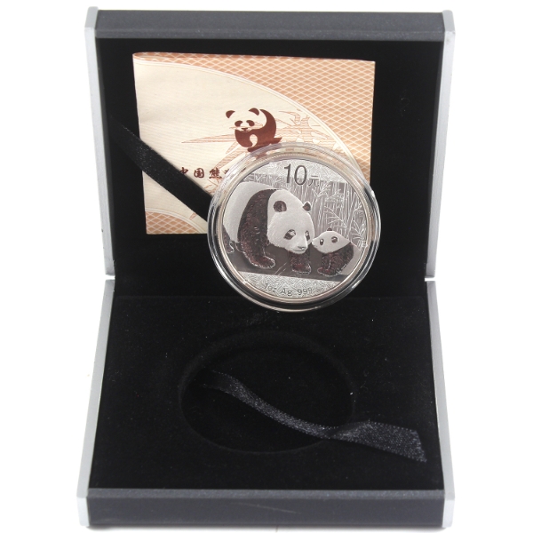 China Silver 2011 10 Yuan Panda 1oz .999 Fine Silver Coin (Tax Exempt)