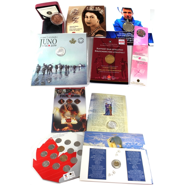 Bulk Collection of 1996-2019 Assorted Coin, Medallion & Banknote Sets. 10 Sets