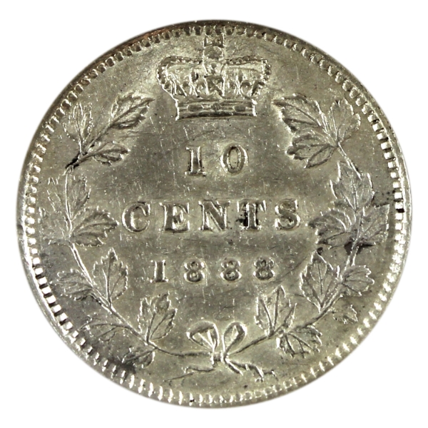 10-cent 1888 AU-UNC