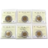Image 1 : $2 1996, 1997, 1999 Nunavut, 2002, 2003 New Effigy & 2003 Old Effigy ICCS MS64. 6pcs