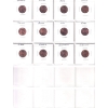 Image 2 : USA Counter Stamped 1-cent 1972-1976 Bulk Collection in 2x 20-Pocket Sheets.  30pcs. 