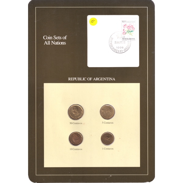 Coin Set of All Nations. 4pcs