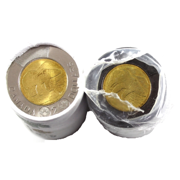 $2 2022 Black Ring & 2025 Special Wrap Rolls of 25pcs. 2 Rolls