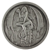 Image 1 : 2oz Pheli Mint 2017 Temptation of the Succubus .999 Fine Silver Antique Finish Round (Tax Exempt)