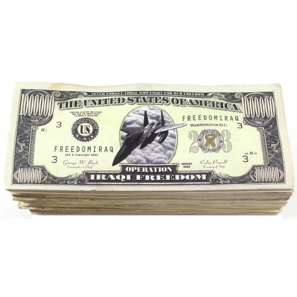 Bulk Lot of USA Assorted Designs One Million Dollar Fantasy Banknotes Approx. 240pcs