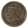 Image 2 : USA 1848 Braided Hair Cent VF-EF (Impaired)