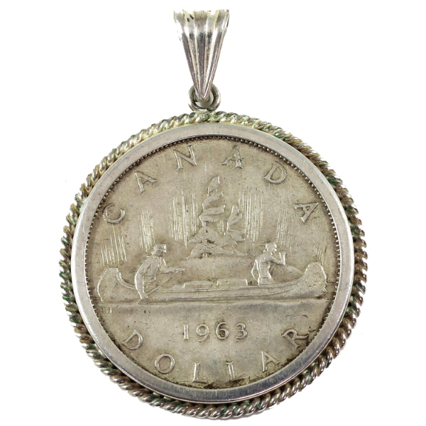 Silver $1 1963 in Bezel