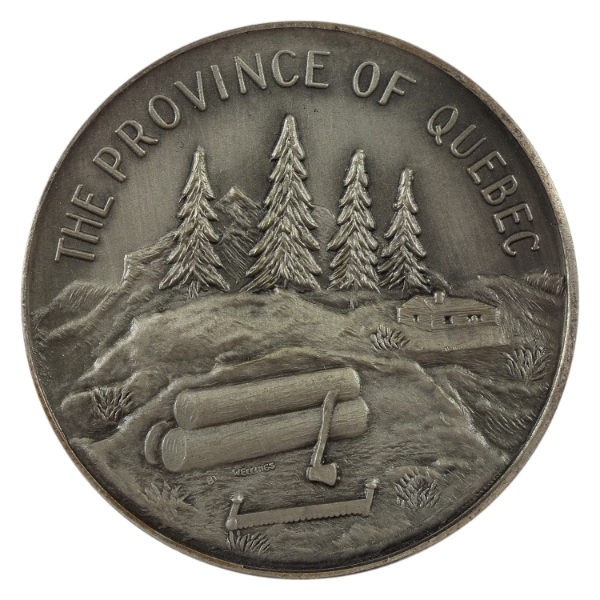 The Province of Quebec Medal 1.3oz-Silver 40.5mm (Tax Exempt)