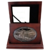 Image 1 : Canadian Heritage Mint Legacy of the Mountie 5oz .9999 Fine Silver Ellipse Medal (Tax Exempt)