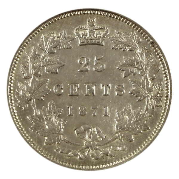 25-cent 1871 Obverse 2 EF-AU