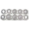 Image 2 : Bulk Lot of Tuvalu 2018 $1 Silver Plated Historical Warship Coins. 10pcs.