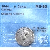 Image 1 : 5-cent 1944 Missing Chrome CCCS MS65