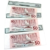 Image 2 : BC-59b, BC-59c, & BC-59e 1988 $50 Legacy GEM UNC65 PPQ Bank of Canada Notes. 3pcs.