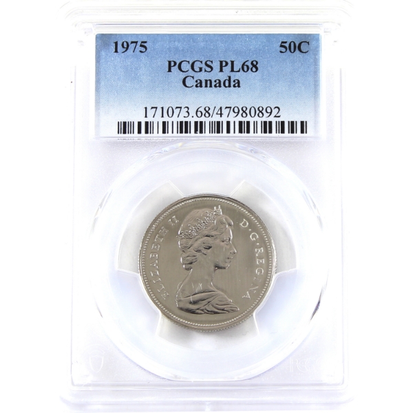 50-cent 1975 PCGS PL68