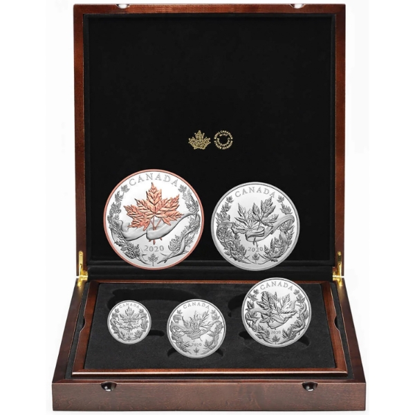 2020 The Canadian Maple Masters Collection 5-Coin Set (Tax Exempt)