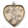 Image 2 : 1oz Heart Shaped "Especially For You" Rose Design .999 Fine Silver in Sterling Bezel (Tax Exempt)