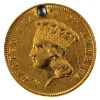 Image 2 : USA Gold 1855 $3 EF (Hole)