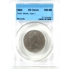 Image 1 : 50-cent 1982 Small Beads Type 2 CCCS MS65