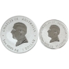 Image 2 : 1oz & 1/2oz Australia 2025 .9999 Fine Silver Lunar Series III Year of the Snake. 2pcs (Tax Exempt)