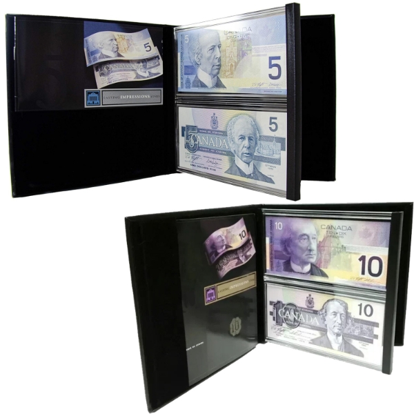 2x Lasting Impressions $5 & $10 Banknote Sets. 2pcs.