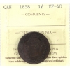 Image 1 : 1-cent 1858 ICCS EF40