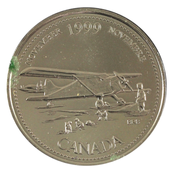 25-cent 1999 November Mule NBU (Rim Spot)