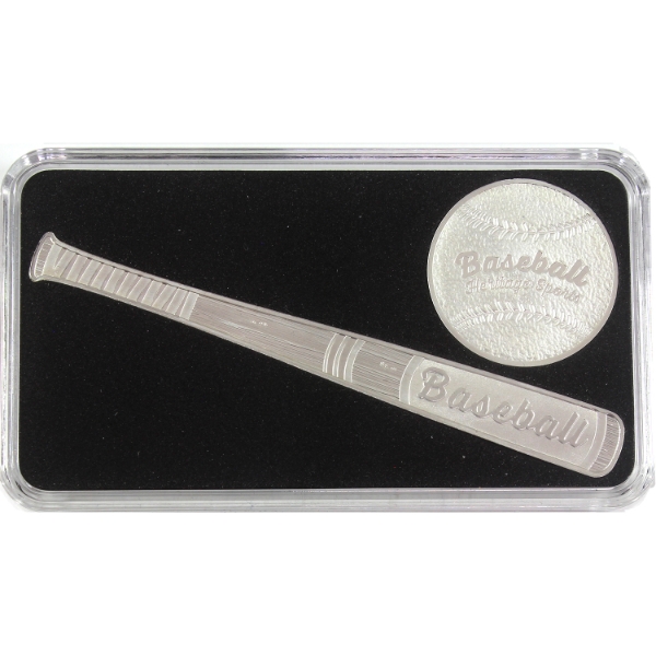 Solomon Islands Silver 2022 $1 Heritage Sports Series- Baseball Fine Silver (Tax Exempt)