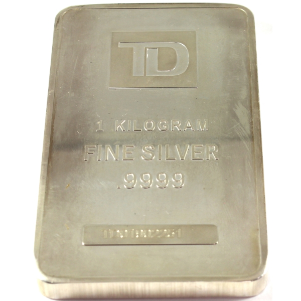 Kilo TD .9999 Silver Bar, SN: TD01902251 (Tax Exempt)