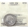 Image 1 : 25-cent 1899 ICCS VF30