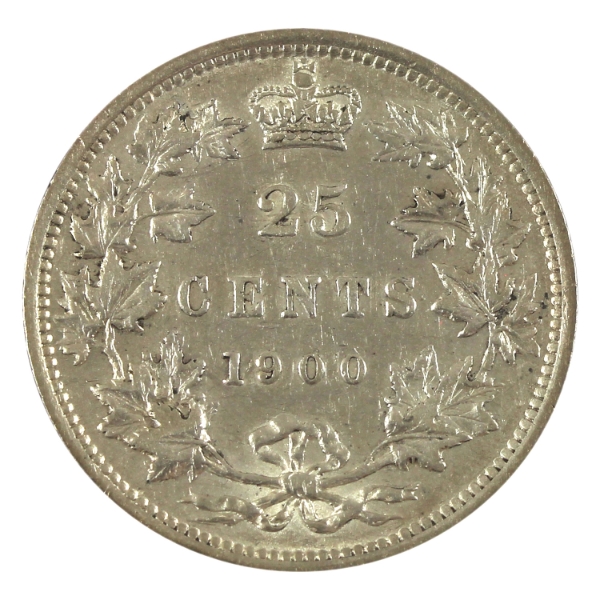 25-cent 1900 EF