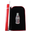 Image 1 : 1oz Coca-Cola .999 Fine Silver Colorized Shaped Coca-Cola Bottle in Vintage Vending Machine Tin