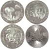 Image 1 : 4x 1oz World Assorted .999 Fine Silver Rounds. 4pcs (Tax Exempt)